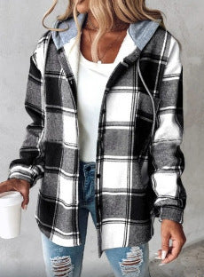 Plaid style jacket (Autumn and Winter Season)