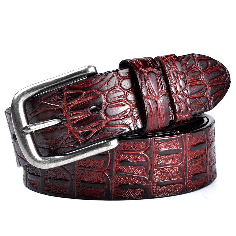 Men's Crocodile Pattern Belt