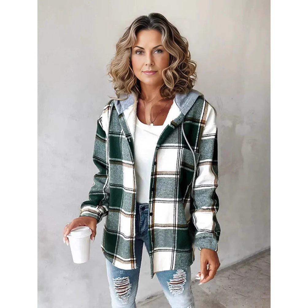 Plaid style jacket (Autumn and Winter Season)